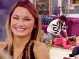 Ollie Locke gives Sam Faiers a sensual massage in Celebrity Big Brother